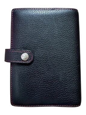 Rare Vintage Coach Leather Agenda Planner Address Book